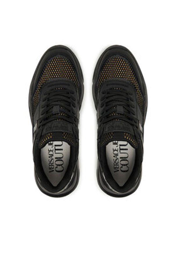 Versace Jeans Couture Sneakersy 79VA3SC4 ZSC79 899 Czarny. Kolor: czarny. Materiał: skóra