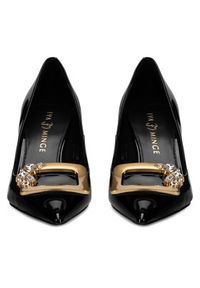 Eva Minge Szpilki AUBRETIA-V1560-98-1 Czarny. Kolor: czarny. Materiał: lakier, skóra. Obcas: na szpilce #5