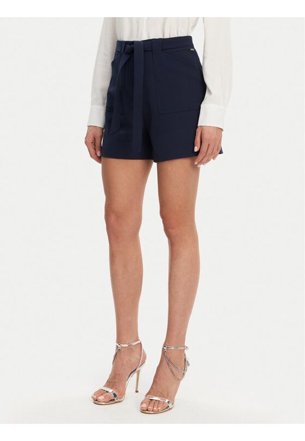 Guess Szorty materiałowe W5GD0I WH9Y2 Granatowy Loose Fit. Kolor: niebieski. Materiał: syntetyk