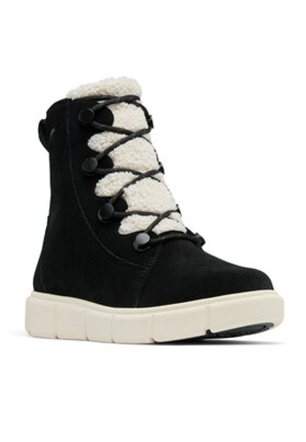 sorel - Sorel Trzewiki Explorer III Joan 2077981010 Czarny. Kolor: czarny. Materiał: skóra, zamsz