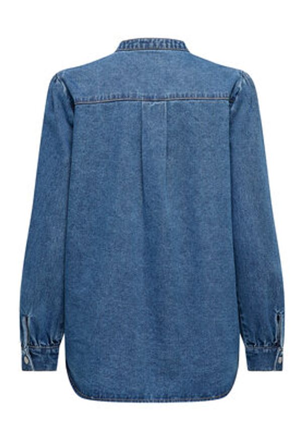 only - ONLY Koszula jeansowa Belle 15347085 Niebieski Regular Fit. Kolor: niebieski. Materiał: bawełna