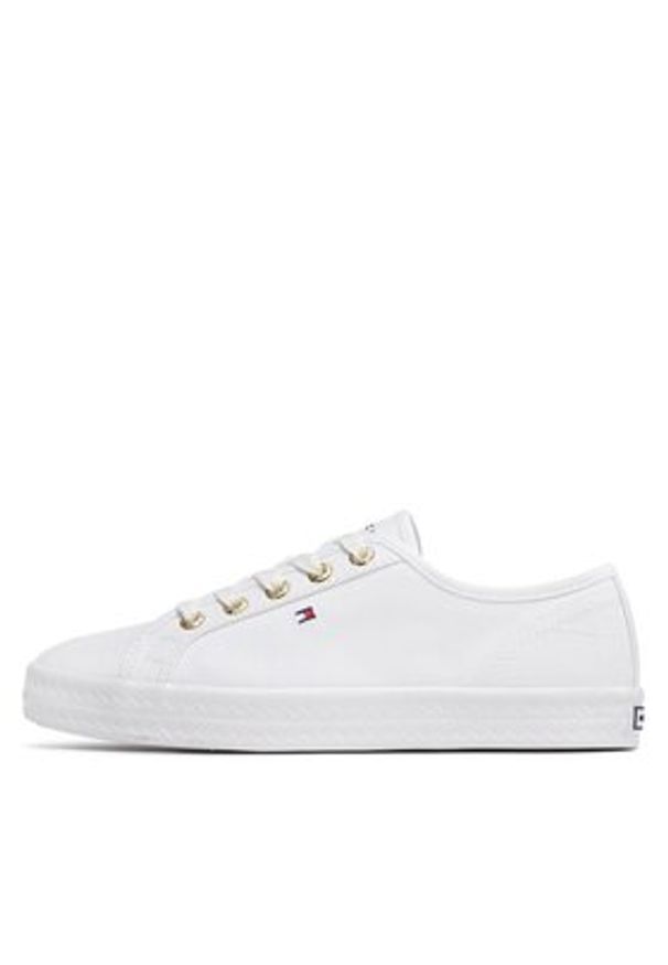 TOMMY HILFIGER - Tommy Hilfiger Tenisówki Essential Nautical Sneaker FW0FW06512 Biały. Kolor: biały. Materiał: materiał