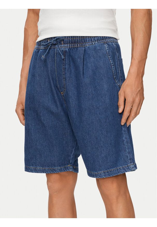 Jack & Jones Szorty jeansowe Tony 12250090 Niebieski Loose Fit. Kolor: niebieski. Materiał: jeans, bawełna