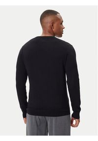 Polo Ralph Lauren Sweter Ls Sf Vn Pp 710670789003 Czarny Regular Fit. Typ kołnierza: polo. Kolor: czarny. Materiał: bawełna