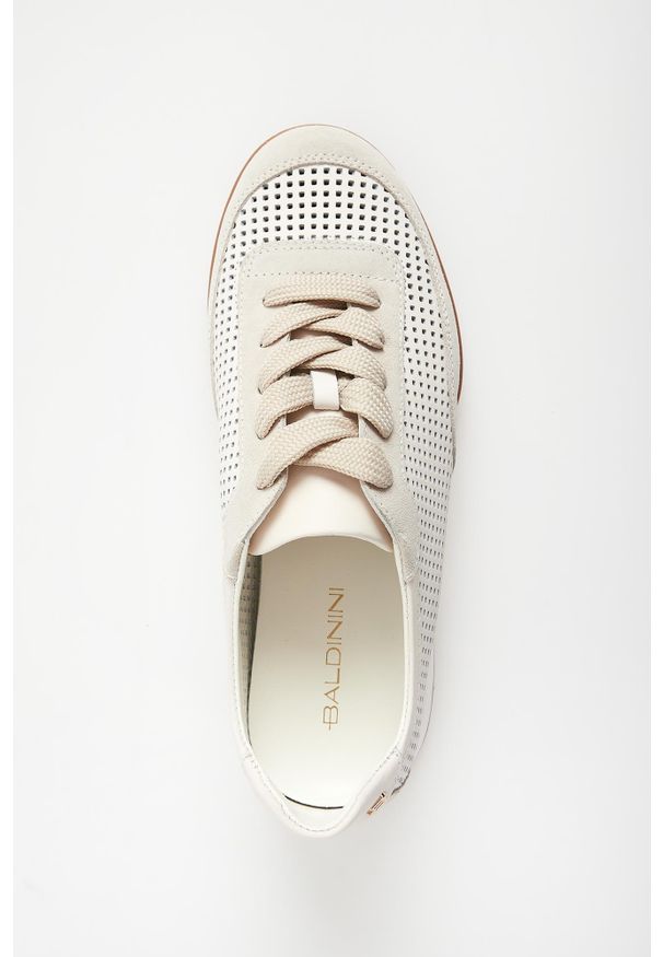 Baldinini - Sneakersy damskie skórzane BALDININI. Materiał: skóra