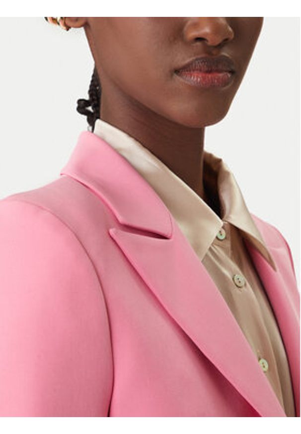 Rinascimento Marynarka CFC0128640003 Różowy Regular Fit. Kolor: różowy. Materiał: syntetyk