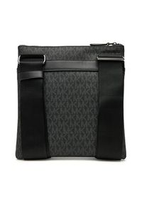 MICHAEL Michael Kors Saszetka Hudson 33T5LHDM1B Czarny. Kolor: czarny. Materiał: skóra