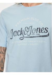Jack & Jones - Jack&Jones T-Shirt Jprblulouie 12259674 Niebieski Regular Fit. Kolor: niebieski. Materiał: bawełna #2