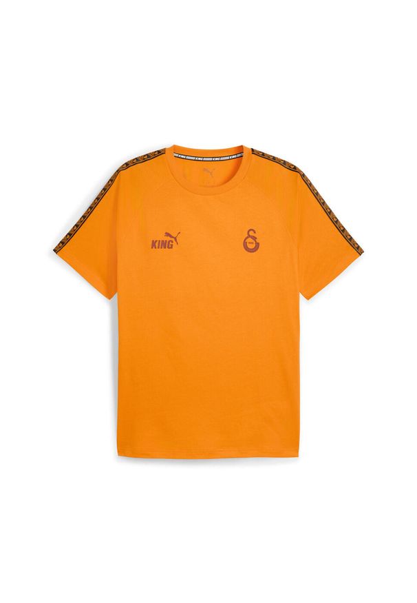 Puma - Męska koszulka Galatasaray SK KING PUMA Intense Orange. Kolor: żółty, wielokolorowy, pomarańczowy