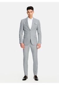 Pako Lorente - PAKO LORENTE - Szary garnitur męski z wełną. Kolor: szary. Materiał: wełna #1