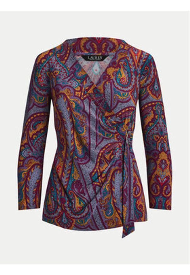 Lauren Ralph Lauren Bluzka 200940519001 Kolorowy Regular Fit. Materiał: syntetyk. Wzór: kolorowy