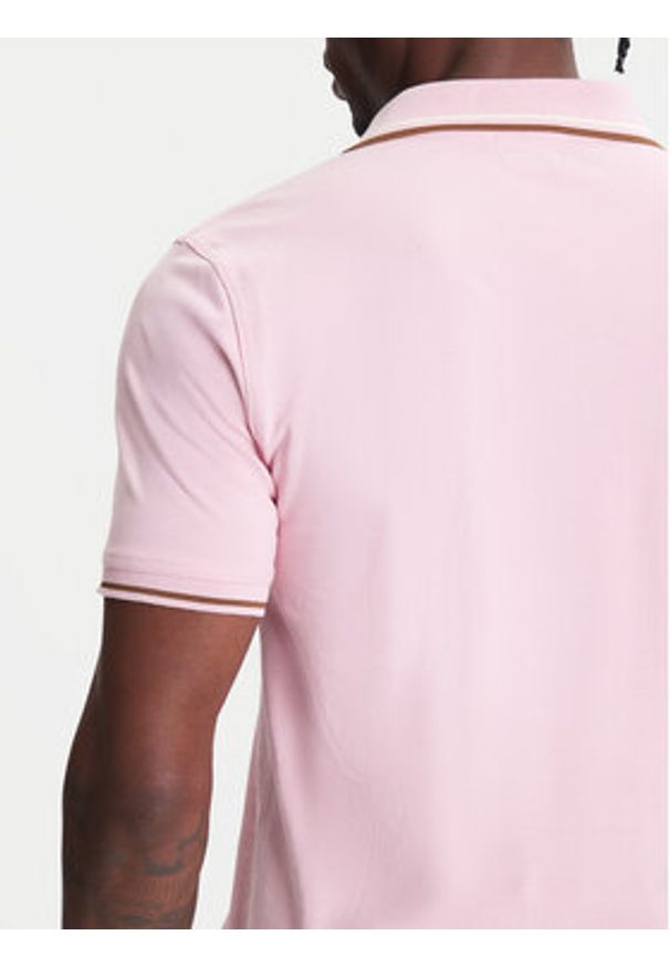 United Colors of Benetton - United Colors Of Benetton Polo 3F9HU302E Różowy Regular Fit. Typ kołnierza: polo. Kolor: różowy. Materiał: bawełna