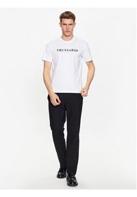 Trussardi Jeans - Trussardi T-Shirt 52T00724 Biały Regular Fit. Kolor: biały. Materiał: bawełna #5