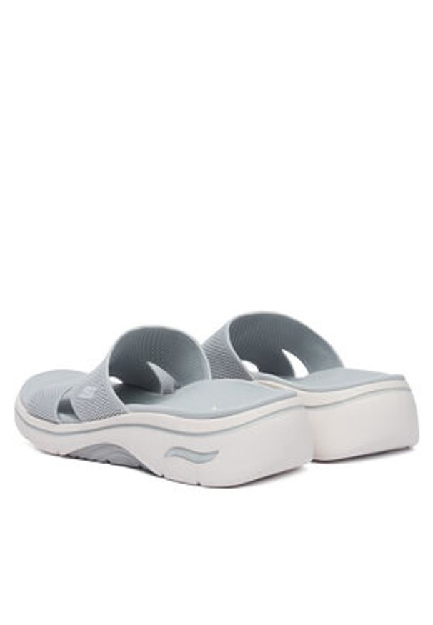 skechers - Skechers Klapki Gowalk Arch Fit 2.0 - Dakota 140865/LTGY Szary. Kolor: szary. Materiał: materiał