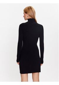 Kontatto Sukienka dzianinowa 3M7616N Czarny Slim Fit. Kolor: czarny. Materiał: syntetyk #8