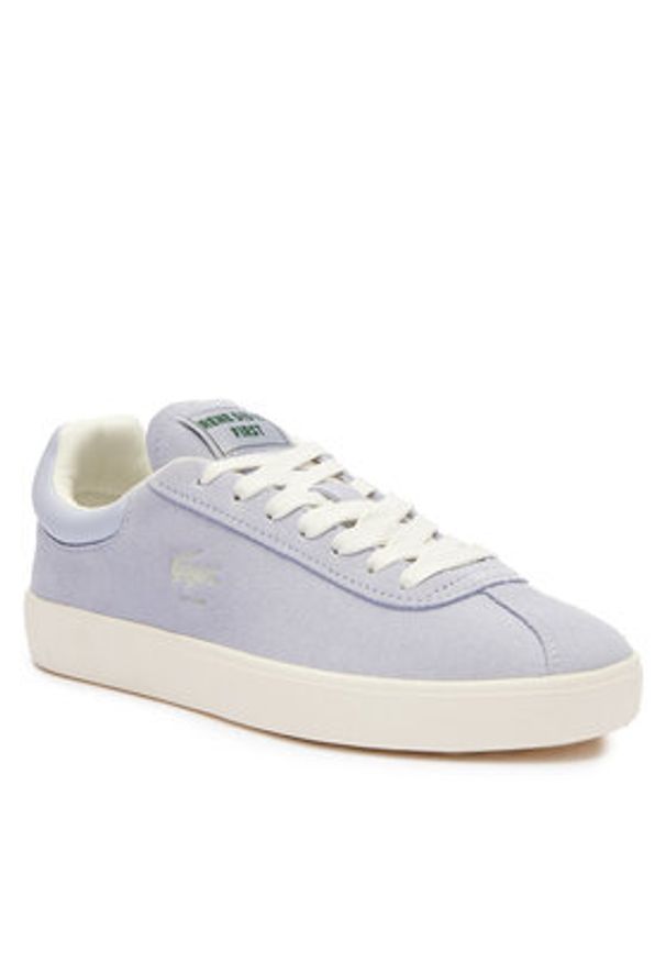 Lacoste Sneakersy Basehot Tonal 747SFA0096 Niebieski. Kolor: niebieski. Materiał: zamsz, skóra