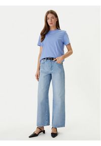 Calvin Klein T-Shirt 20s Classic Logo LV147C857G Niebieski Regular Fit. Kolor: niebieski. Materiał: bawełna #5