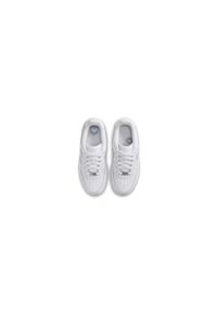 Buty do chodzenia dla dzieci Nike Air Force 1 Le (gs). Zapięcie: sznurówki. Kolor: biały. Materiał: syntetyk, tkanina, materiał, skóra. Szerokość cholewki: normalna. Model: Nike Air Force. Sport: turystyka piesza