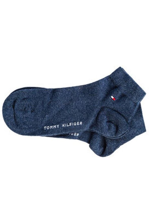 TOMMY HILFIGER - Tommy Hilfiger Skarpety krótkie 342025001 r.39/42 Niebieski. Kolor: niebieski. Materiał: materiał