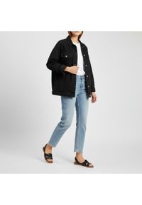 Sandały damskie Armodo, cholewka skóra naturalna płaski fason krzyżujące się paski otwarty nosek niski obcas klasyczna podeszwa, czarny, 40476. Nosek buta: otwarty. Zapięcie: pasek. Kolor: czarny. Materiał: skóra. Wzór: paski. Obcas: na obcasie. Styl: klasyczny. Wysokość obcasa: niski #8