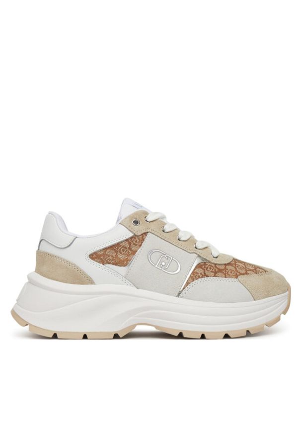 Liu Jo Sneakersy Eva 02 BA5065 PX617 Beżowy. Kolor: beżowy. Materiał: zamsz, skóra