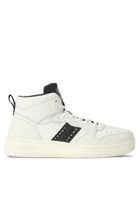 Tommy Jeans Sneakersy Tjw Retro Basket Mc Wl EN0EN02398 Biały. Kolor: biały. Materiał: skóra #1