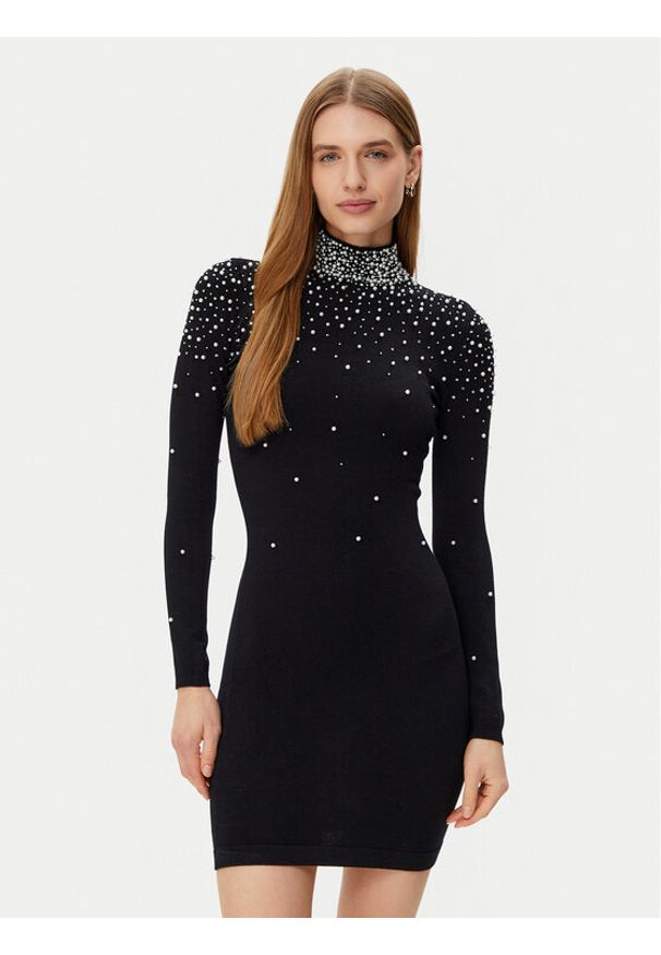 Marciano Guess Sukienka codzienna 5RGK35 5015Z Czarny Regular Fit. Okazja: na co dzień. Kolor: czarny. Materiał: wiskoza. Typ sukienki: proste. Styl: casual