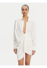 JACQUEMUS Sukienka koktajlowa 213DR009-1020 Biały Regular Fit. Kolor: biały. Materiał: wiskoza. Styl: wizytowy #1