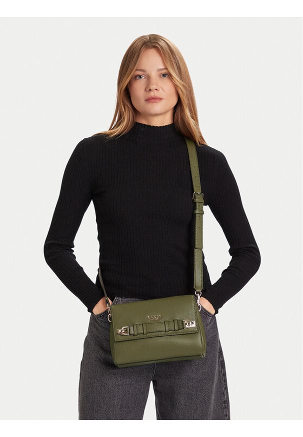 Guess Torebka Gregoria HWBG85 46200 Zielony. Kolor: zielony. Materiał: skórzane