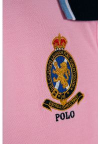 Polo Ralph Lauren - Polo dziecięce 134-176 cm. Okazja: na co dzień. Typ kołnierza: polo. Kolor: różowy. Materiał: bawełna, dzianina. Długość: krótkie. Wzór: aplikacja. Styl: casual #2