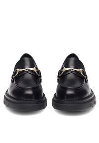 Gino Rossi Loafersy GRACE-I23-26370PE Czarny. Kolor: czarny. Materiał: skóra