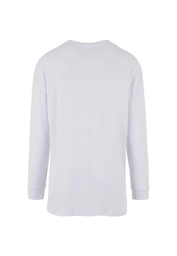 Urban Classics - Sweter Męski Z Długim Rękawem W Prążki Organic Boxy. Kolor: biały. Długość rękawa: długi rękaw. Długość: długie. Wzór: prążki