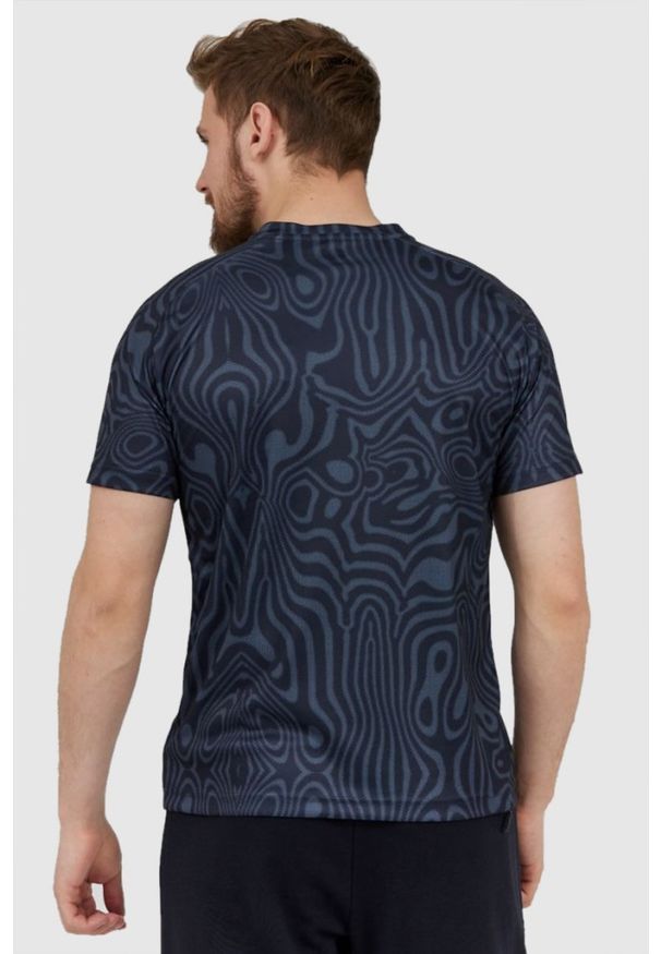 EA7 Emporio Armani - EA7 Funkcyjny t-shirt męski Ventus 7, Rozmiar S. Kolor: niebieski. Wzór: aplikacja. Styl: sportowy