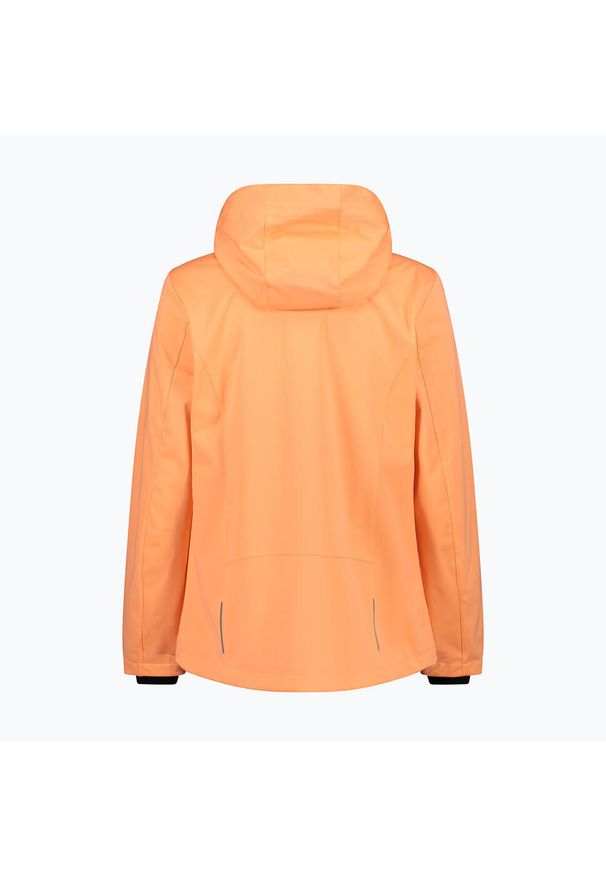 Kurtka softshell damska CMP. Kolor: wielokolorowy, pomarańczowy. Materiał: softshell. Sport: turystyka piesza