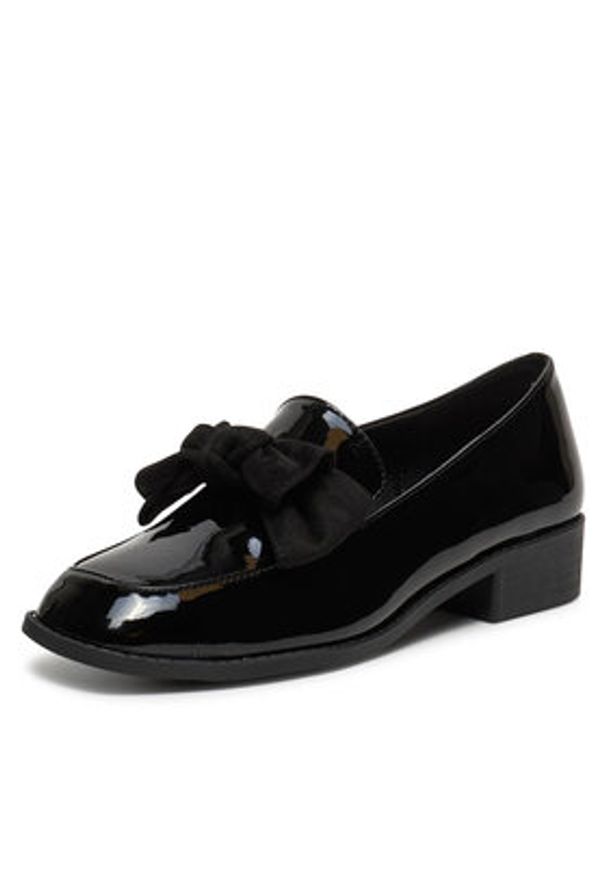 DeeZee Loafersy SQ873-1 Czarny. Kolor: czarny. Materiał: skóra