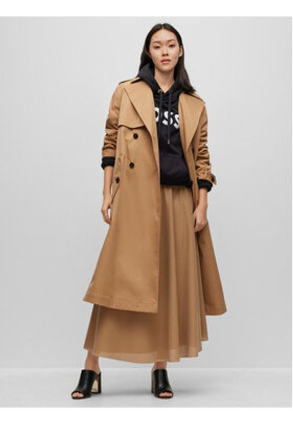 BOSS - Boss Bluza 50490635 Czarny Regular Fit. Kolor: czarny. Materiał: bawełna