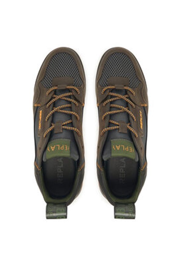 Replay - REPLAY Sneakersy Field M Sc GMSG9 .000.C0003L Szary. Kolor: szary. Materiał: skóra