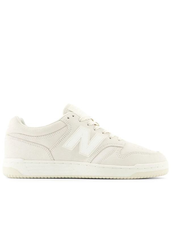 Buty New Balance BB480LDS - beżowe. Kolor: beżowy. Materiał: skóra, syntetyk, materiał. Szerokość cholewki: normalna. Sport: koszykówka