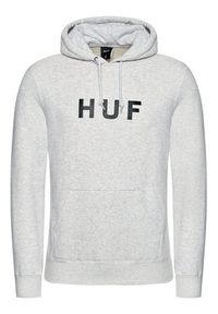 HUF Bluza Essentials Og Logo PF00099 Szary Regular Fit. Kolor: szary. Materiał: bawełna #4