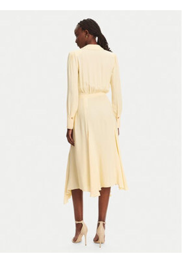 Elisabetta Franchi Sukienka koktajlowa AB86352E2 DC7 Żółty Regular Fit. Kolor: żółty. Materiał: wiskoza. Styl: wizytowy