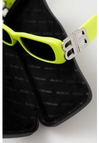 Balenciaga okulary przeciwsłoneczne BB0096S damskie kolor zielony. Kształt: prostokątne. Kolor: zielony #4