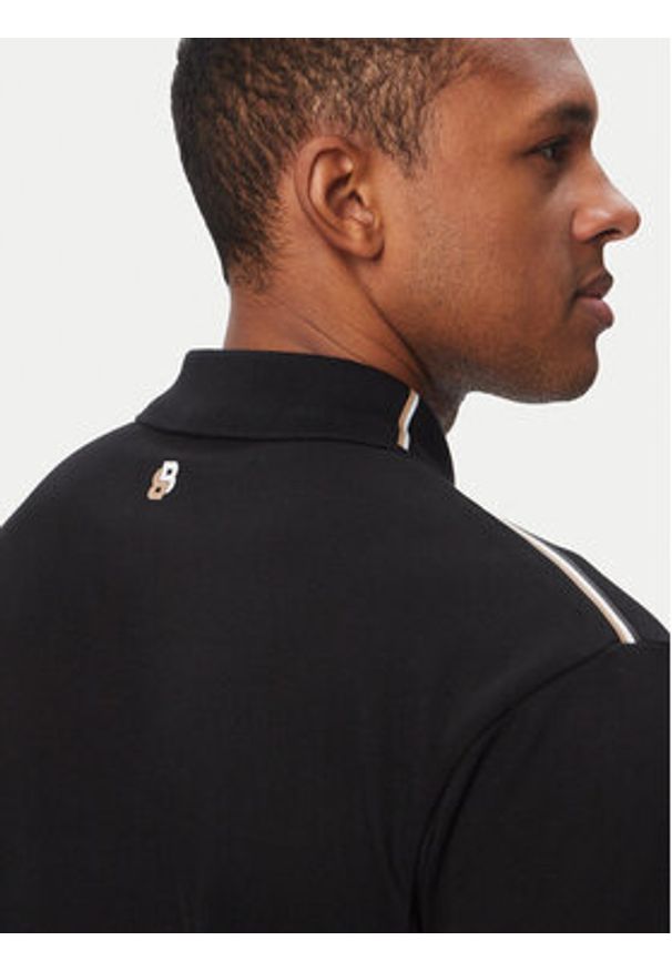 BOSS Polo Open 50560261 Czarny Regular Fit. Typ kołnierza: polo. Kolor: czarny. Materiał: bawełna