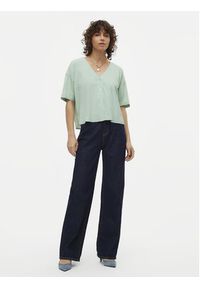 Vero Moda Bluzka Jesmilo 10279696 Zielony Regular Fit. Kolor: zielony. Materiał: wiskoza, len