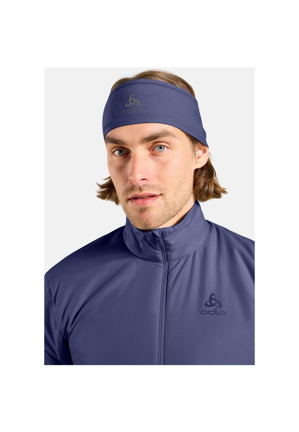 Opaska Odlo Headband POLYKNIT WARM. Kolor: niebieski. Sezon: zima. Styl: sportowy
