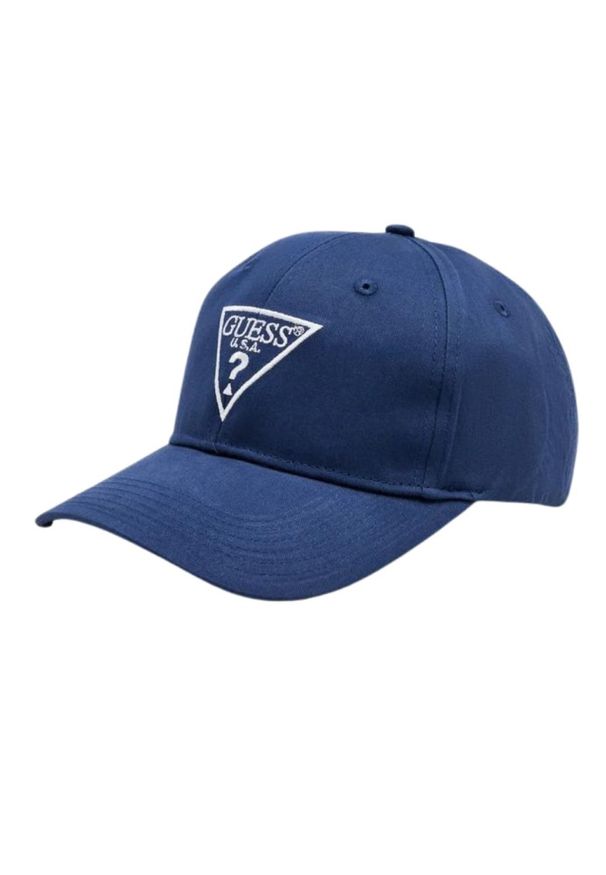 Guess - GUESS Granatowa czapka Basket Cap. Kolor: niebieski
