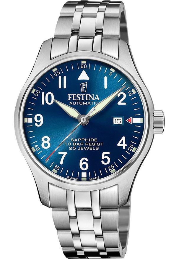 Zegarek Festina Zegarek męski Festina F20151-C srebrny. Kolor: srebrny