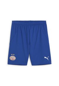 Szorty Puma PSV Eindhoven 2024/25. Kolor: biały, niebieski, wielokolorowy
