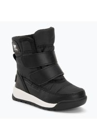 sorel - Śniegowce dziecięce Sorel Whitney II Strap. Kolor: czarny. Sezon: zima #1