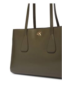 Calvin Klein Torebka Ck Medium Work Tote LV04F3442G Zielony. Kolor: zielony. Materiał: skórzane #2
