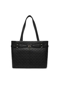 Guess - GUESS Czarna logowana shopperka Arlena Logo Noel Tote. Kolor: czarny #5